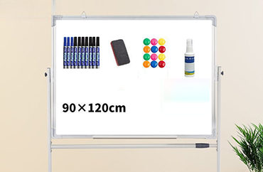 This tempered glass whiteboard turns the desk into a battlefield podium